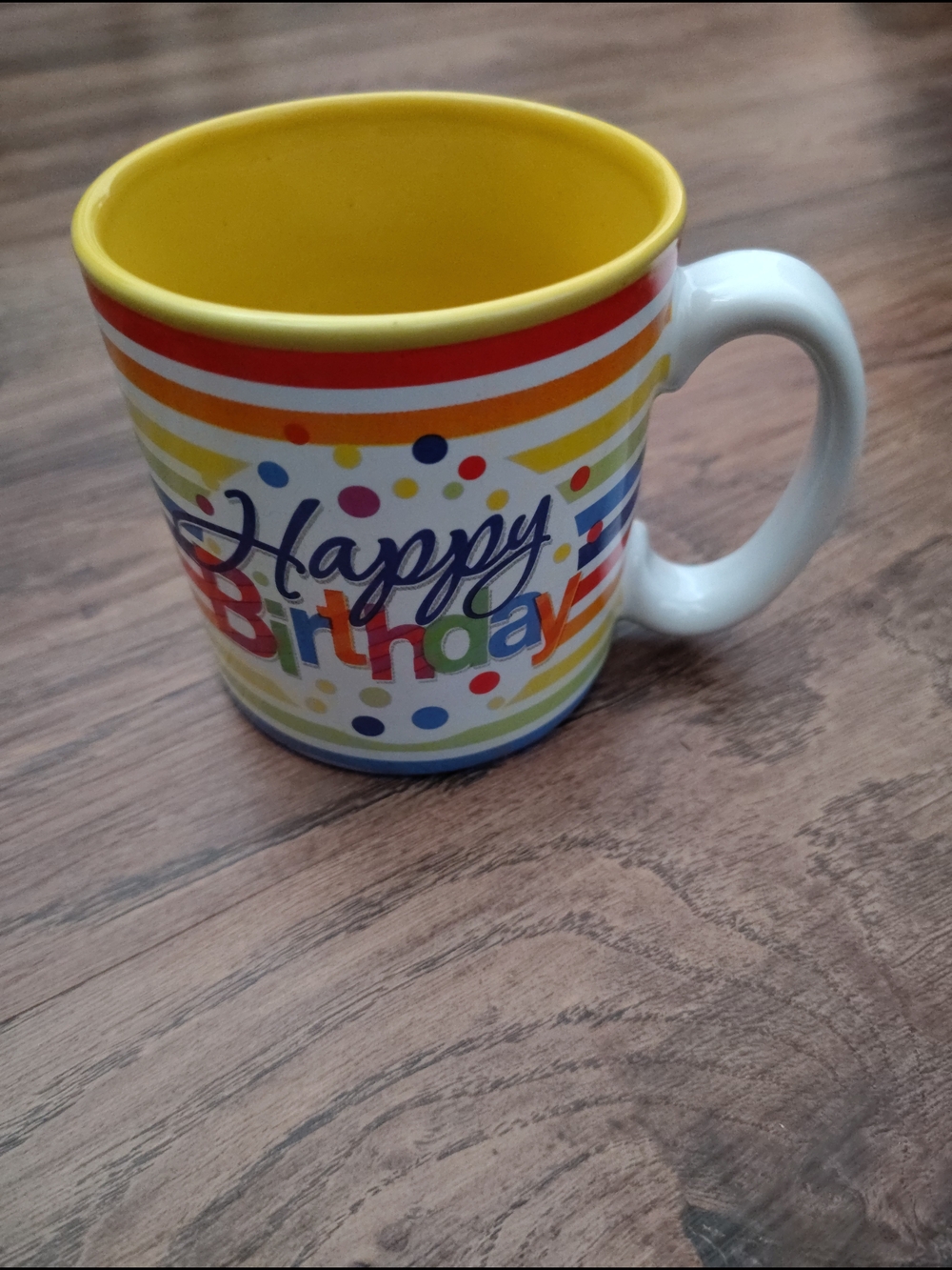 Burton White Ceramic Mug with Blue Rim
